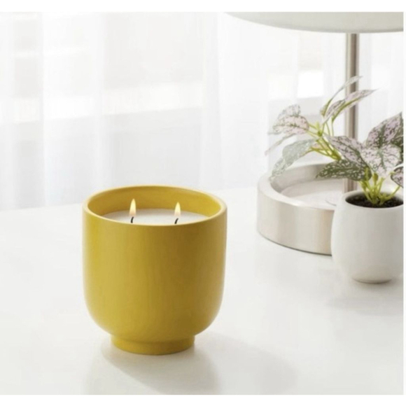 Room Essentials Other - Room Essentials Yuzu Tonic Ceramic Candle in Sugared Lemon Prosecco Scent